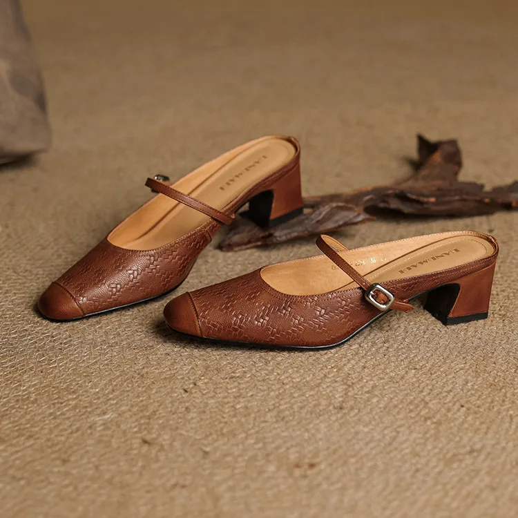 Berla Genuine Leather Mules