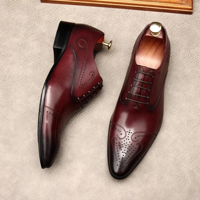 Tarz Genuine Leather Oxfords