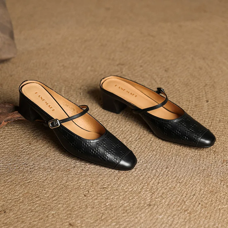 Berla Genuine Leather Mules