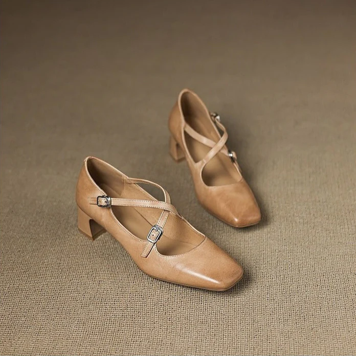 Ciora Genuine Leather Heels